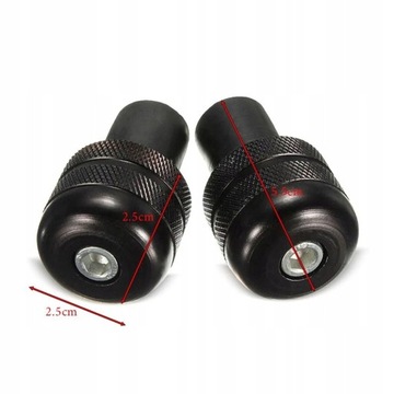 Końcówki kierownicy cieżarki aluminiowe ryflowane