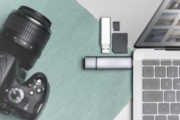 5w1 Czytnik Kart SD microSD TF Micro USB USB-C OTG