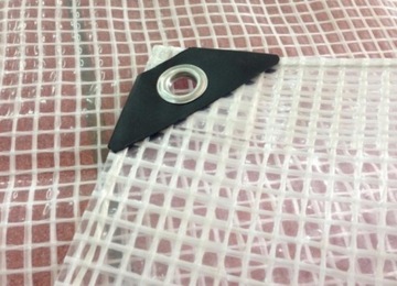 Plandeka ZBROJONA 4X3 TRANSPARENT MOCNA WZMACNIANA WODOODPORNA MROZOODPORNA