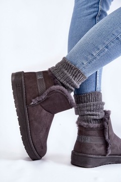 ЖЕНСКАЯ ЗИМНЯЯ ОБУВЬ BIG STAR, СНЕЖНЫЕ БОТИНКИ С УТЕПЛЕНИЕМ