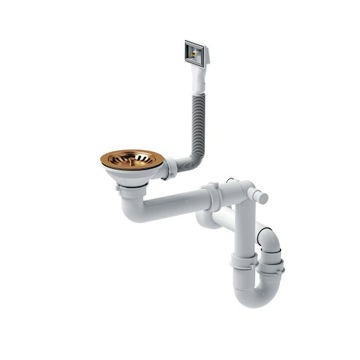 Quadron RUSSEL 110 Кухонная мойка Сифон медный стальной 55x48см
