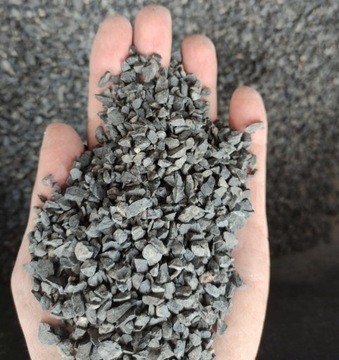 Засыпка садовый гравий серый черный базальт 24 кг