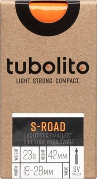 Dętka szosowa Tubolito S-Road 700x18-28 SV42 23g!