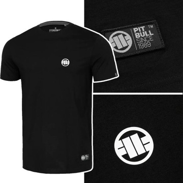Koszulka T-Shirt męska Pit Bull Small Logo Czarna r. m