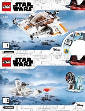 LEGO Instrukcje (1 oraz 2) Snowspeeder 75268-1