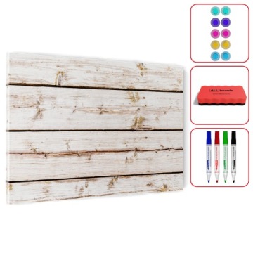 Магнитная доска для магнитов METALboards, доски белого цвета, 60х40 см + БЕСПЛАТНО