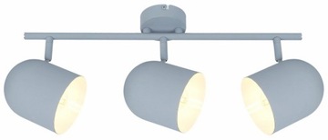 Nowoczesna szara lampa sufitowa reflektor AZURO