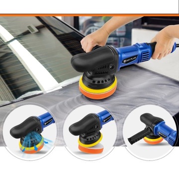 АВТОПОЛИРОВАЛЬНАЯ МАШИНА С РЕГУЛИРУЕМОЙ СКОРОСТЬЮ + НАБОР ГУБКИ + ВОЙЛОК