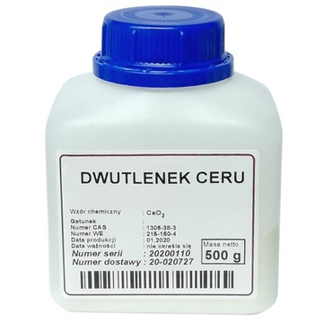 Tlenek ceru (dwutlenek ceru) 500g do polerowania szyb, szkła