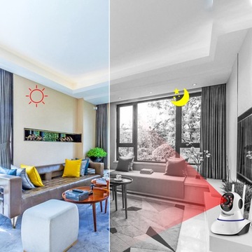 УМНАЯ КАМЕРА 360° НЯНИ ДЛЯ ТЕЛЕФОНА WiFi