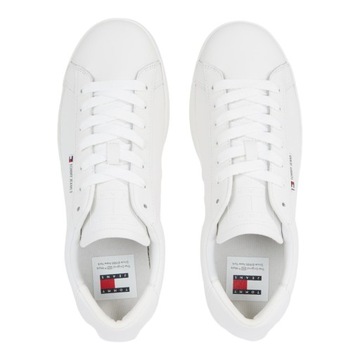 TOMMY HILFIGER BUTY MĘSKIE SKÓRZANE TJM LEATHER LOW CUPSOLE BIAŁE r.42