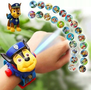 3D часы PAW PATROL с проектором CHASE