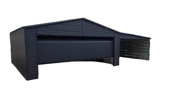 TIN Garage 6x5,8 сегментные ворота укрытия 4M, который войдет под графит цвета крыши