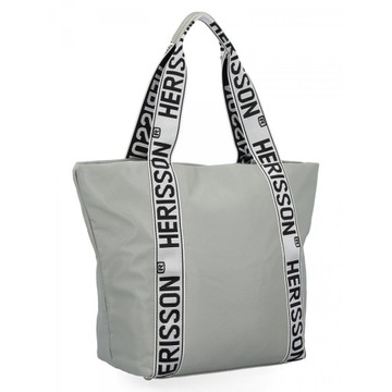 Shopper Bag Torebka Damska Pojemna Duża Torba na Ramię XL Zielona Herisson