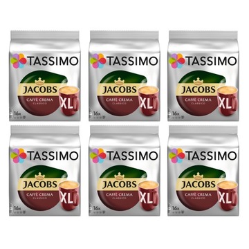 Набор капсул Tassimo Jacobs Caffe Crema 5+1 упаковка + печенье БЕСПЛАТНО!