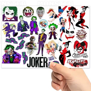 TATUAŻE TYMCZASOWE WODNE DLA DZIECI DZIECIĘCE JOKER WZORY SUPER JAKOŚĆ