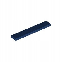 Lego Tile 1x6 Dark Blue 1szt 6636 4252437 Uż