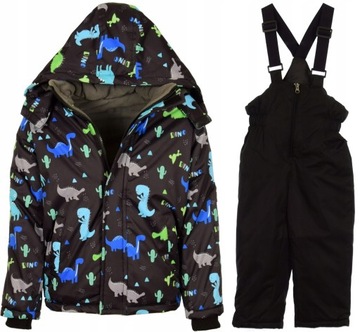 KOMBINEZON ZIMOWY j-341C DWUCZĘŚCIOWY POLAR r. 110