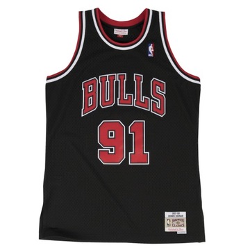 Koszulka Mitchell & Ness CHICAGO BULLS - DENNIS RODMAN #91 BLACK - M