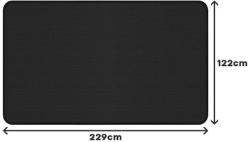 MATA POD GRILLA OGNIOODPORNA PLAMOODPORNA OCHRONA TRAWNIKA TARASU 229x122CM