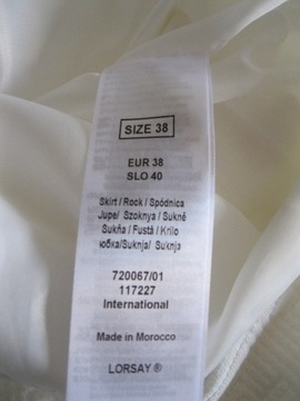 КРАСИВАЯ БЕЛАЯ ЮБКА ОРСЕ, РАЗМЕР 38