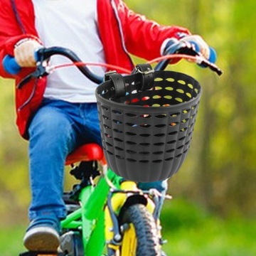 Детская корзина для велосипеда заменяется регулируемыми съемными ремнями из искусственной кожи, серого цвета