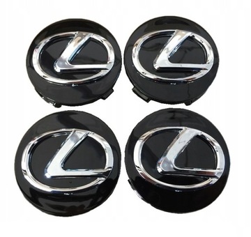 4x DEKIELKI DEKLE KAPSLE DO ALUFELG LEXUS 62mm