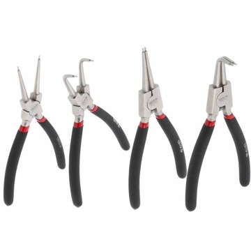 НАБОР ЩИПЦОВ YATO 4 ШТ. 200 ММ, НАРУЖНЫЕ ПРЯМЫЕ ИЗОГНУТЫЕ CrV