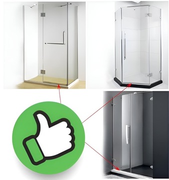 Порог для душевой кабины Акриловая порога душа полоса 100 см 5 мм