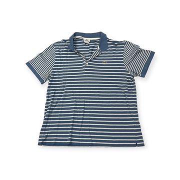 Koszulka T-shirt polo męski niebieski paski Lacoste M