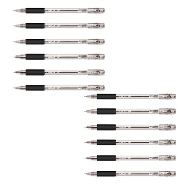 Długopis Pióro Żelowe Czarny Rystor G 032 x12