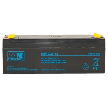 Akumulator MW Power 12 V 2,2 Ah