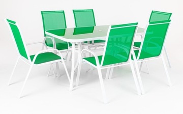 КОМПЛЕКТ САДОВОЙ МЕБЕЛИ СТОЛ 6+1 ДЛЯ ТЕРРАСЫ, БАЛКОНА