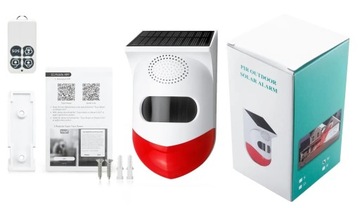 СОЛНЕЧНАЯ СИРЕНА СИГНАЛИЗАЦИЯ 120DB TUYA WiFi PIR ДАТЧИК