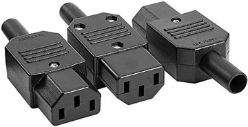 3-pak AC 250 V 10 A IEC 320 C13 uchwyt do gniazda