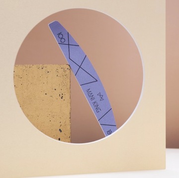 Пилочка для ногтей Mani King Crescent 100/180 Серая Набор из 50 штук