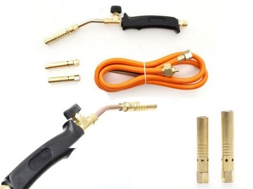 ГАЗОВАЯ ГОРЕЛКА ДЛЯ ПАЙКИ, ПАЯЛЬНИК, 3 НАСАДКИ, ЛАМПА