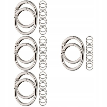 40 szt. DIY Okr?g?e pier?cienie metalowe p?tle