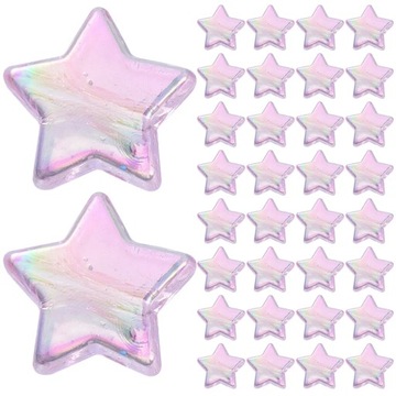 Mini Decor Charm Bransoletka Akrylowe koraliki Pentagram