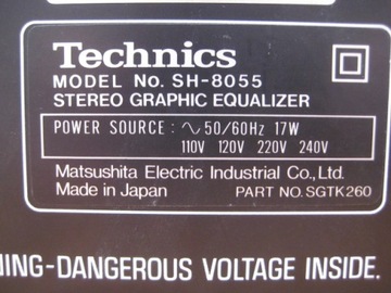 SH-8055 Графический эквалайзер Technics sa1
