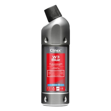 Clinex W3 BLUE 1L żel do czyszczenia wc (działa pod linią wody!)