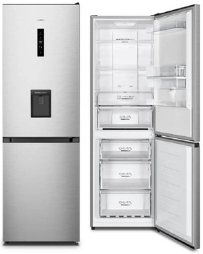 Lodówka NoFrost GORENJE NRK619EAXL4WD 207/97l 186cm podajnik wody srebrna