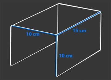 СТОЙКА СТОЙКА ДИСПЛЕЯ PLEXI STEP 15/10 см
