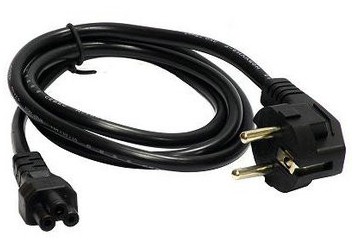 Kabel zasilający laptopowy koniczynka długość:1.5m