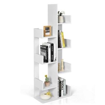 Regał Costway 50 cm x 145 cm x 25 cm biały
