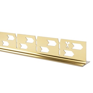 Откос для душа 140CM GOLD GLOSS GOLD Левый - REA