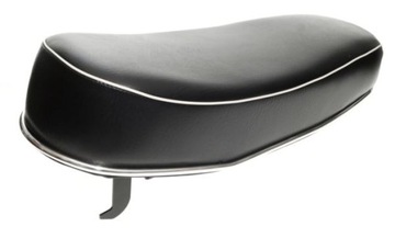 Сиденье WSK 125 175 B3, черное, белая полоска кедра