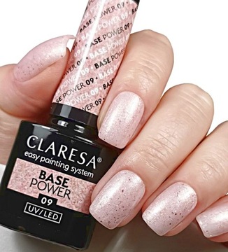 CLARESA BASE POWER BEZKWASOWA BAZA HYBRYDOWA Z DROBINĄ 09