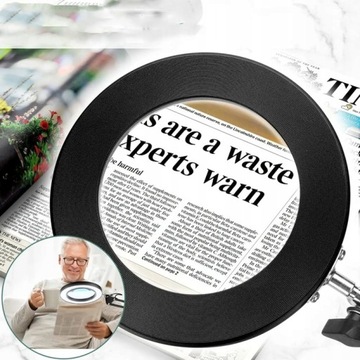 Светодиодная настольная лампа Косметическая лампа Диммер Лупа Увеличительное стекло