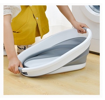 СКЛАДНАЯ КОРЗИНА ДЛЯ БЕЛЬЯ, СКЛАДНАЯ СИЛИКОНОВАЯ ЧАША